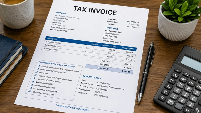 Tax Invoice Requirements South Africa